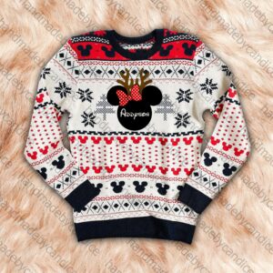 Disney Personalized Ugly Sweater Disney Family Custom Name Sweater