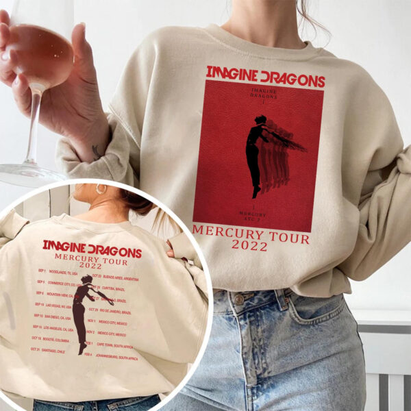 Imagine Dragons Shirt Mercury Tour 2022