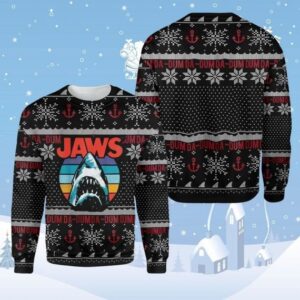 Jaws Shark Lover Ugly Christmas Sweater