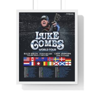 Luke Combs 2022 2023 World Tour Poster