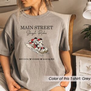 Main Street Sleigh Rides Shirt Vintage Disney Christmas