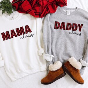 Mama Claus Shirt Printed Caro Mama Sweatshirt Matching Family Christmas