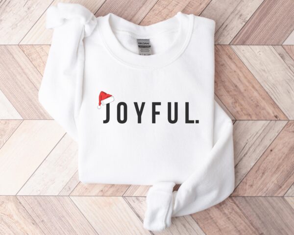 Minimalist Christmas Joyful Sweatshirt Hoodie Tee