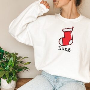 Minimalist Christmas Hung Christmas Stocking Sweatshirt Hoodie Tee