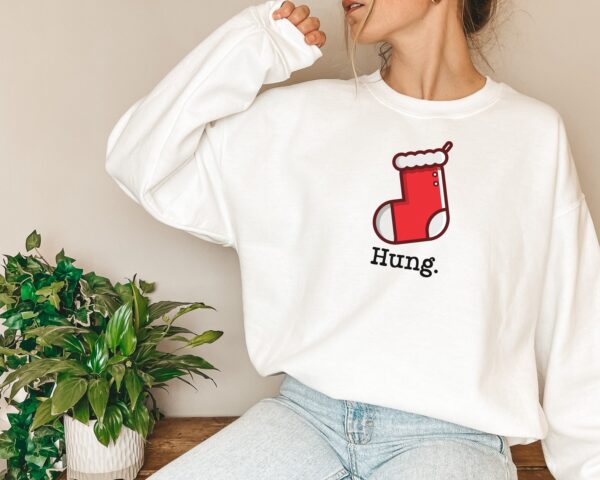 Minimalist Christmas Hung Christmas Stocking Sweatshirt Hoodie Tee