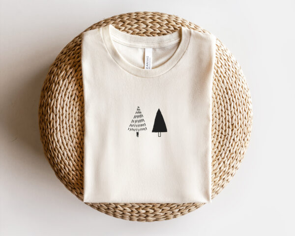 Minimalist Christmas Tree Sweatshirt Hoodie Tee