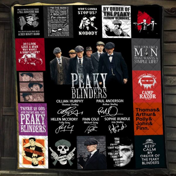 Peaky Blinders Quilt Blanket Gift For Crime Drama Television Series Fans