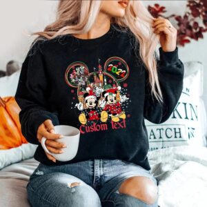 Personalized Disneyland Christmas Mickey Mouse Sweatshirt