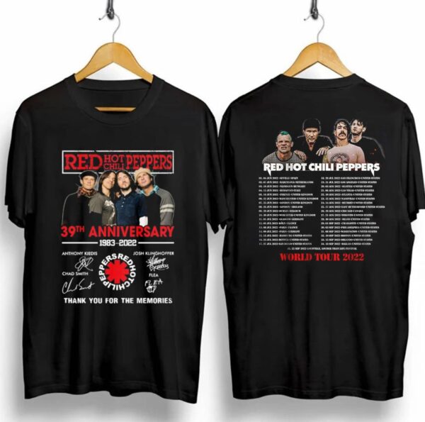 Red Hot Chili Peppers 2022 World Tour Shirt Return Of The Dream Canteen Album