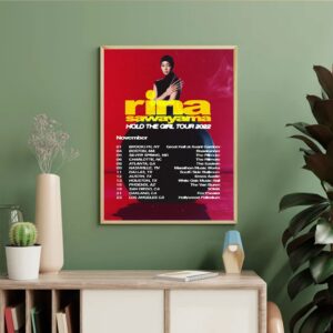 Rina Sawayama Tour 2022 Poster Pop R&B Music Lovers