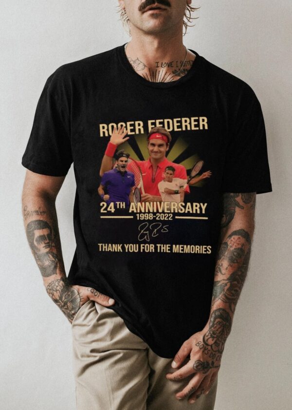 Roger Federer 24th Anniversary 1998 – 2022 Shirt