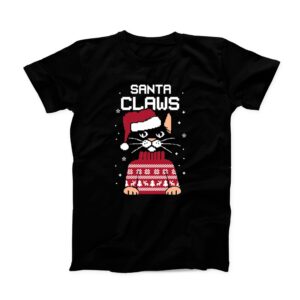 Santa Claws T-shirt Christmas Gift For Cat Lover