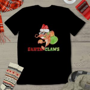 Santa Claws T-shirt Crustacean Merry Christmas