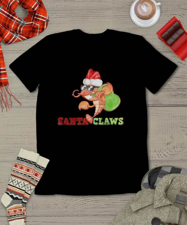 Santa Claws T-shirt Crustacean Merry Christmas