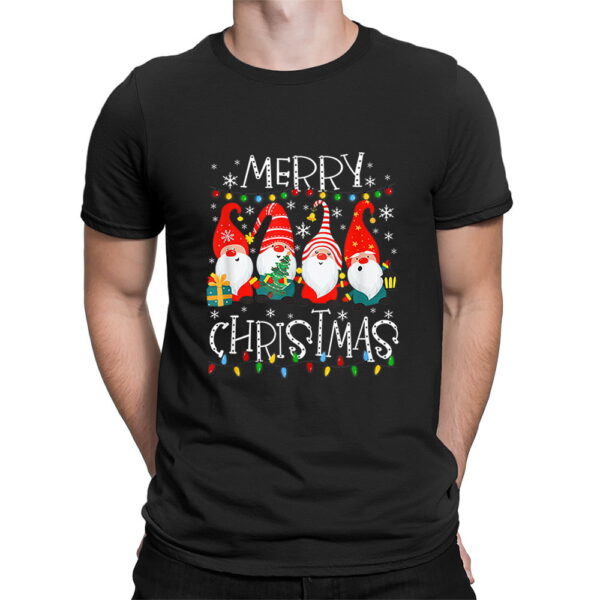 Santa Claws T-shirt Gnome Merry Christmas