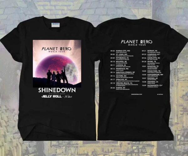 Shinedown Planet Zero World Tour 2022 T-Shirt