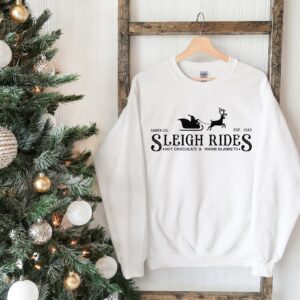 Vintage Sleight Rides Sweatshirt Gift For Christmas Holiday