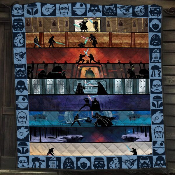 Star Wars Characters 1977 Vintage Quilt Blanket