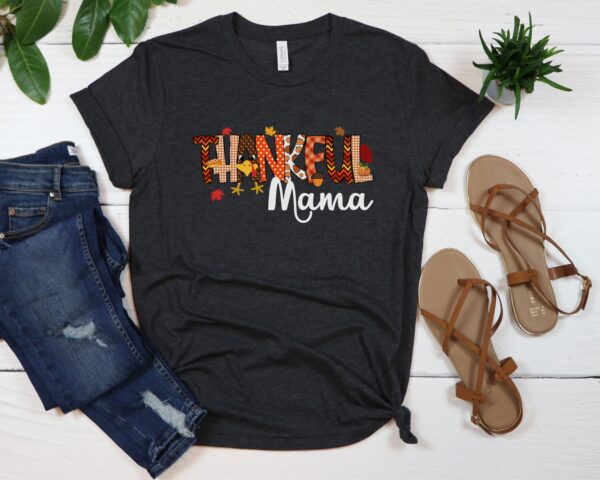 Thankful Mama Shirt Retro Fall