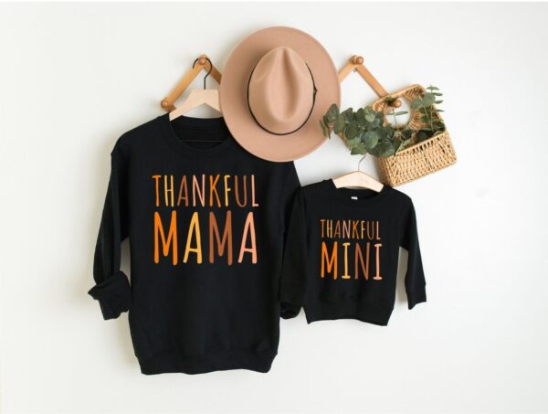 Thankful Mama Shirts Thanksgiving Mommy And Me Shirt