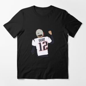 Tom Brady T-shirt Goat 12 Number Clothing