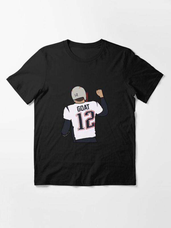 Tom Brady T-shirt Goat 12 Number Clothing