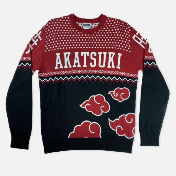 Ugly Anime Christmas Sweater Akatsuki Gift For Naruto Fan