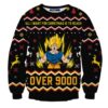 Ugly Anime Christmas Sweater Goku Santa For Dragonball Fan