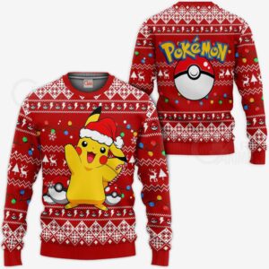 Ugly Anime Christmas Sweater Cute Pokemon Xmas Woolen