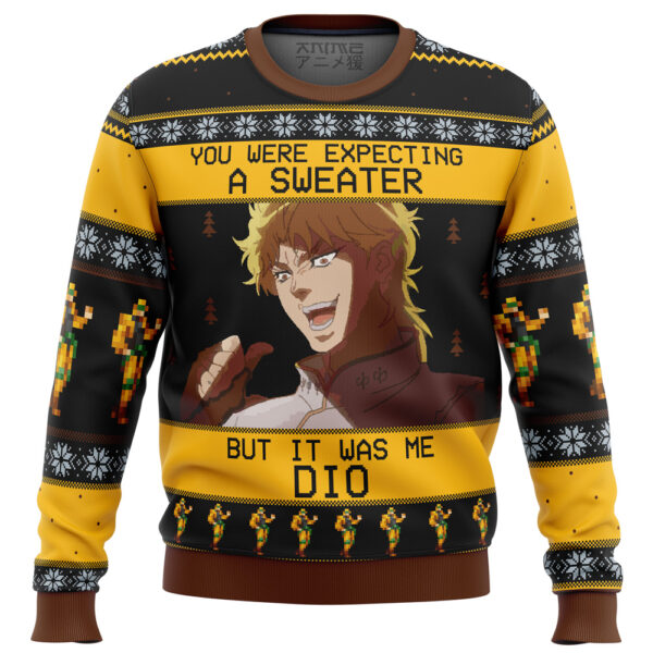 Ugly Anime Christmas Sweater It Was Me Dio