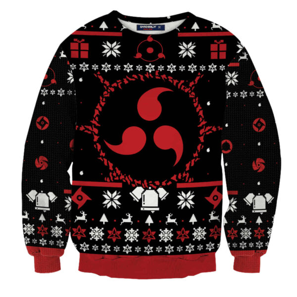 Ugly Anime Christmas Sweater Sharingan Naruto Gift For Fan