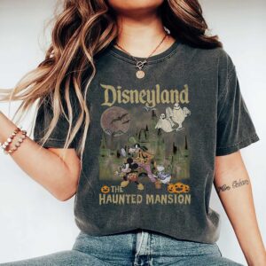 Vintage Disney Halloween Shirt Disneyland The Haunted Mansion