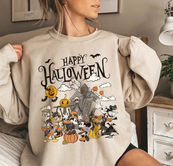 Vintage Disney Halloween Shirt Happy 2024 Sweatshirt