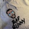 Vintage Embroidered Sweatshirt Hoodie Shirt Bad Bunny Un Verano Sin Ti