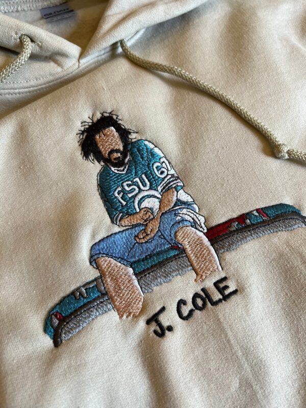 Vintage Embroidered Sweatshirt Hoodie Tee J. Cole Gift For Fan