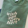 Vintage Embroidered Sweatshirt Hoodie Tee Astroworld Wish You Were