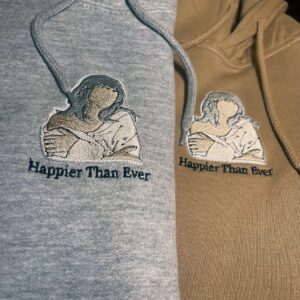 Vintage Embroidered Sweatshirt Inspired Billie Eilish Happier Than Ever Shirt