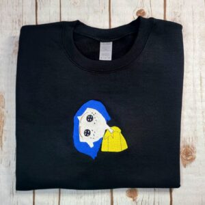 Vintage Embroidered Sweatshirt Inspired Coraline