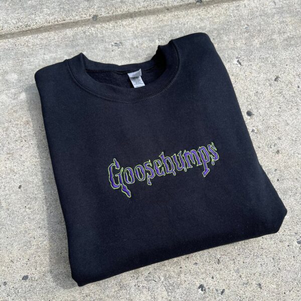 Vintage Embroidered Sweatshirt Inspired Goosebumps Halloween