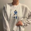 Vintage Embroidered Sweatshirt Cow Farmer Style Gift