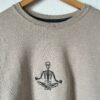 Vintage Embroidered Sweatshirt Inspired Halloween Skeleton Love Heart