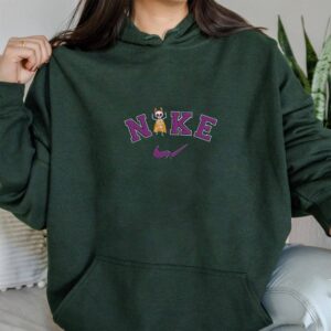 Vintage Embroidered Sweatshirt Inspired Nike Bat Skeleton