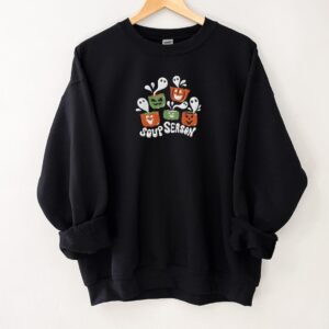 Vintage Embroidered Sweatshirt Inspired Soup Season For Halloween