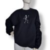 Vintage Embroidered Sweatshirt Let’s Get Halloweird Dancing Skeleton