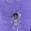 Vintage Embroidered Sweatshirt Skeleton Halloween Shirt