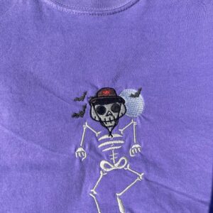 Vintage Embroidered Sweatshirt Un Verano Sin Ti Bad Bunny Skeleton