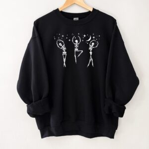 Vintage Embroidered Sweatshirt Under The Starlight Dancing Skeleton