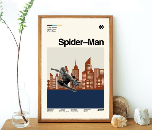 Vintage Spideman Inspired Poster