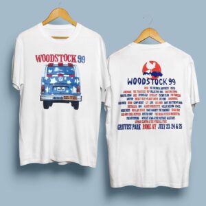 Vintage Woodstock 99 Front And Back Sides Tshirt