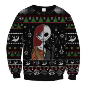 Jack Skellington And Sally Knitting Pattern Ugly Christmas Sweater